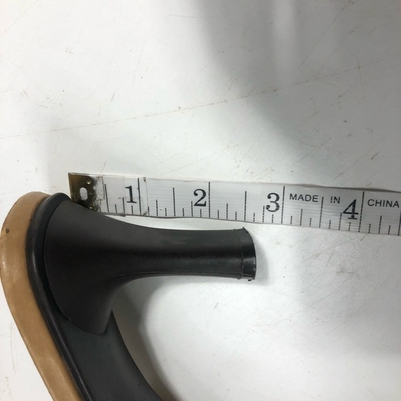 Nine West 'Alcott' Tan Leather Heeled Mules, size 8 - Picture 8 of 9